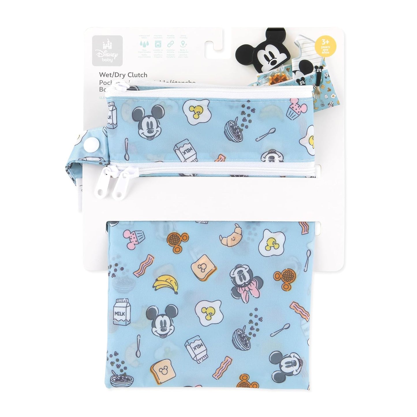 Bumkins Disney Waterproof Wet Bag for Baby, Travel, Swim Suit, Cloth Diapers, Pump Parts, Pool, Gym Clothes, Toiletry, Strap to Stroller, Daycare, Zip Reusable Bag, Packing Pouch, Winnie the Pooh