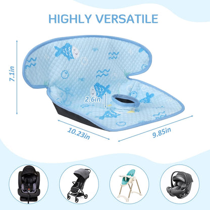 INFANZIA Dry Seat, Car Seat Protector Waterproof Carseat Liner Potty Training Toddlers, Baby and Infants, Piddle Pad for Carseats Strollers (Grey, 1 Pack