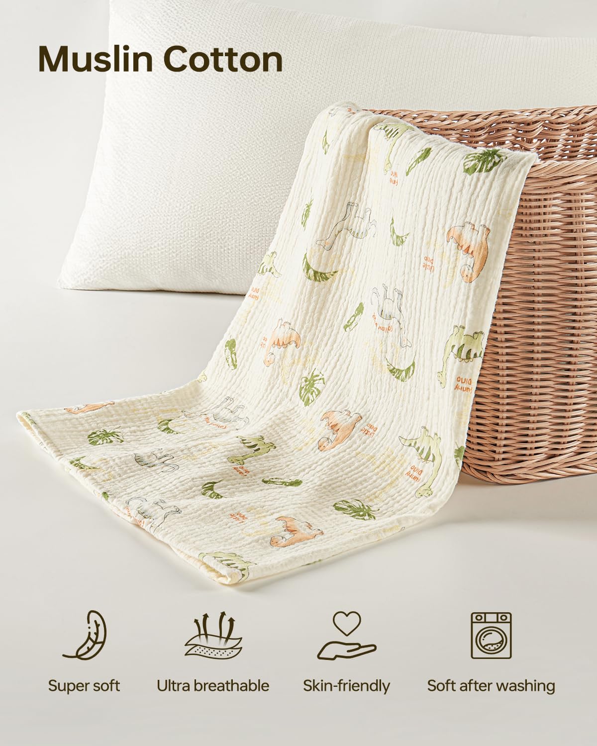 100% Muslin Cotton Car Seat Cover for Baby, Soft Breathable Car Seat Canopy, Universal Infant Carseat Cover Sun Protector, Lightweight Summer Stroller Cover for Boys Girls - Strawberry