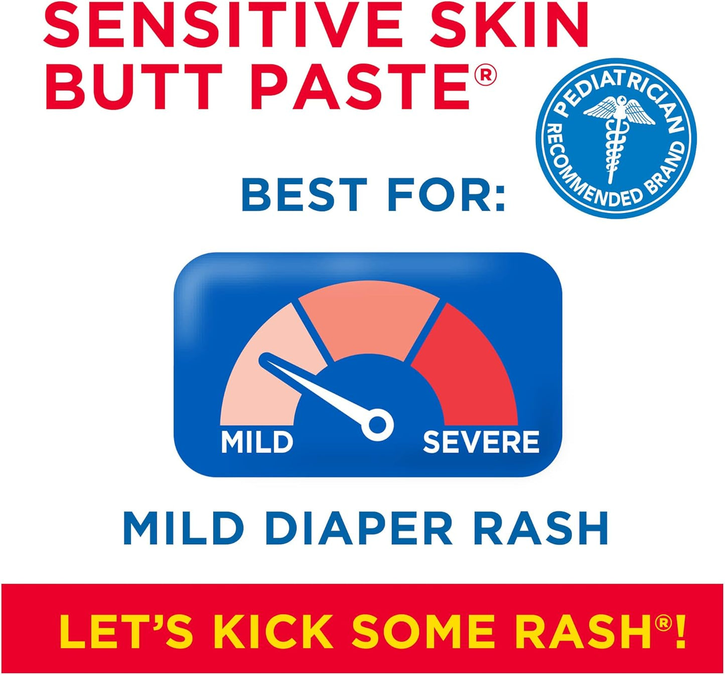 Boudreaux’s Butt Paste Zinc Oxide Diaper Rash Cream, Hypoallergenic for Sensitive Skin, 4 Oz Tube