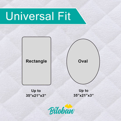 Waterproof Bassinet Mattress Protector, Fit for 19" x 33" KoolaBaby (3 in 1), Papablic, BabyBond, HARPPA and RICUTON Bedside, Ultra Soft Breathable, Washer & Dryer