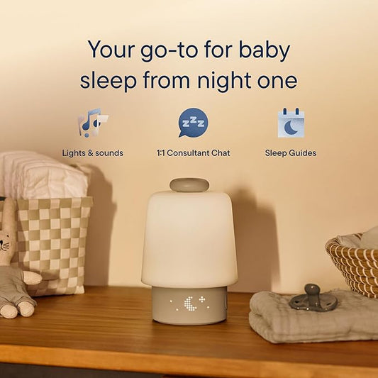 Hatch Baby Sound Machine, Night Light | Sleep Support | Registry Essential, Routine Builder, Time-to-Rise Alarm Clock, White Noise, Nursery Stories, Toddler Kids (Wi-Fi) (Greige)