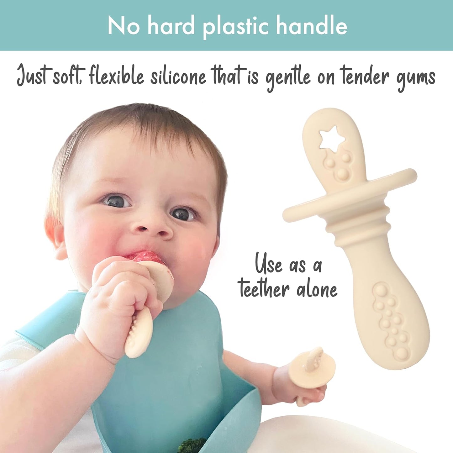 PrimaStella Silicone Petite Pops - Baby Popsicle Mold - BPA Free - Dishwasher Safe - 4 months+ Teether Pops