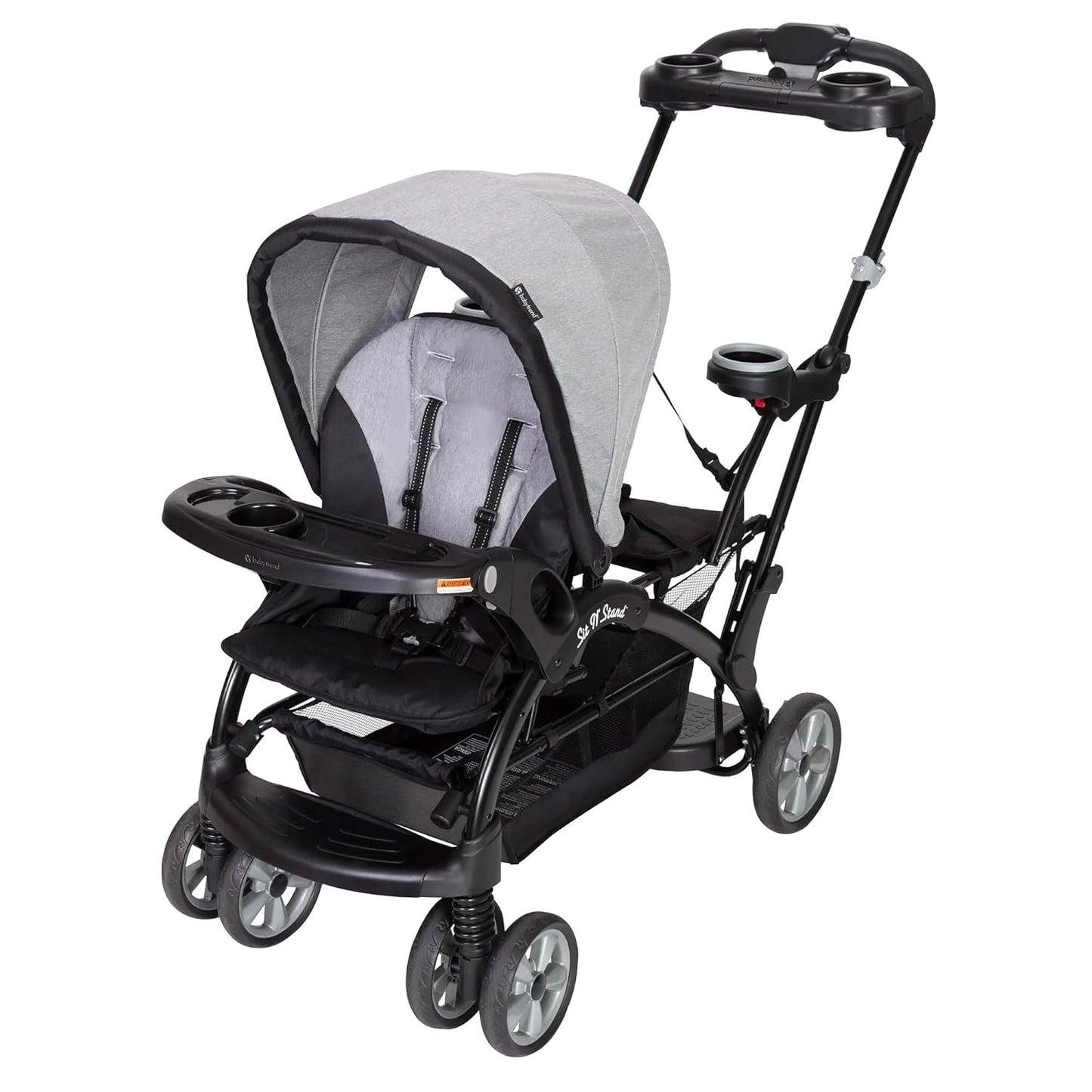 Baby Trend Sit N' Stand® Double 2.0 Stroller, Dash Black