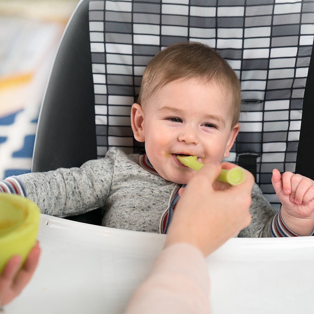 Olababy Baby Led Weaning Advanced Feeding Set – Silicone Training Spoon & Suction Bowl with Lid, BPA Free Self-Feeding Set for Babies 6+ Months (2 Piece)