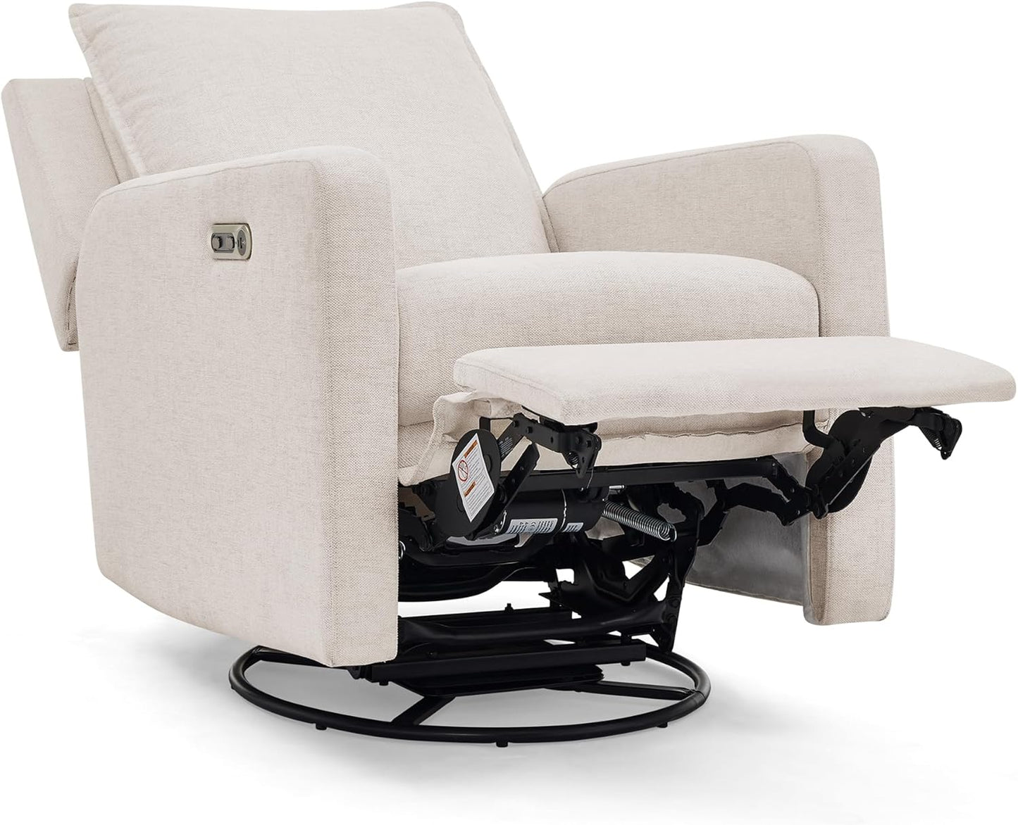 babyGap Harlowe Power Recliner with USB-A and Type-C Ports by Delta Children - Greenguard Gold Certified – Stain-Resistant Performance Fabric is Oeko-TEX Standard 100 Certified, Sand