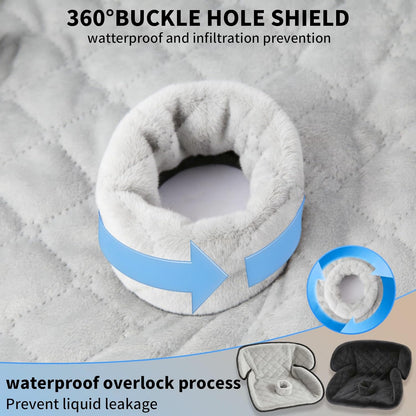 Wonderkin 2-Pack Potty Training Car Seat Protector, Waterproof Car Seat Liner, Non-Slip Leak-Proof Piddle Pads,Washable Cover Fits Car Seats Strollers Bouncers, Ages 6 Months to 4 Years (Grey + Black)