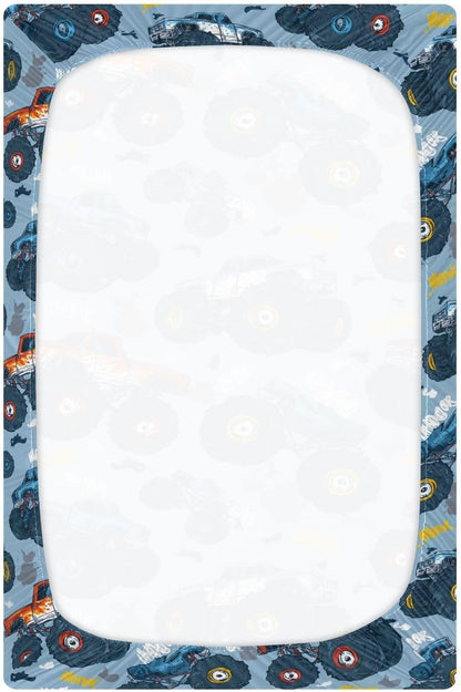 Baby Crib Sheet Cute Goose Flowers Crib Mattress for Boys and Girls Playard Sheet Soft Breathable Fitted Baby Mattress Cover 52x28in