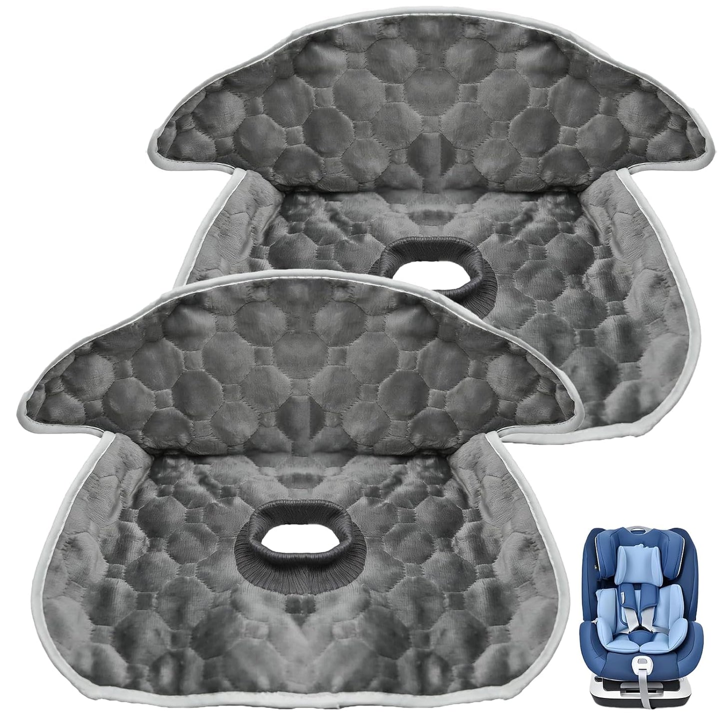 Seat Protector Waterproof Liner Potty Training Toddlers, Waterproof Piddle Pads Seat Potty Training Protector, Piddle Pad for Carseat/Stroller/Highchair, Gray