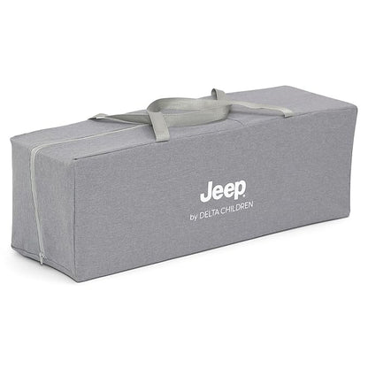 Jeep Horizon Compact Travel 2-in-1 Play Yard and Bassinet, Light Grey