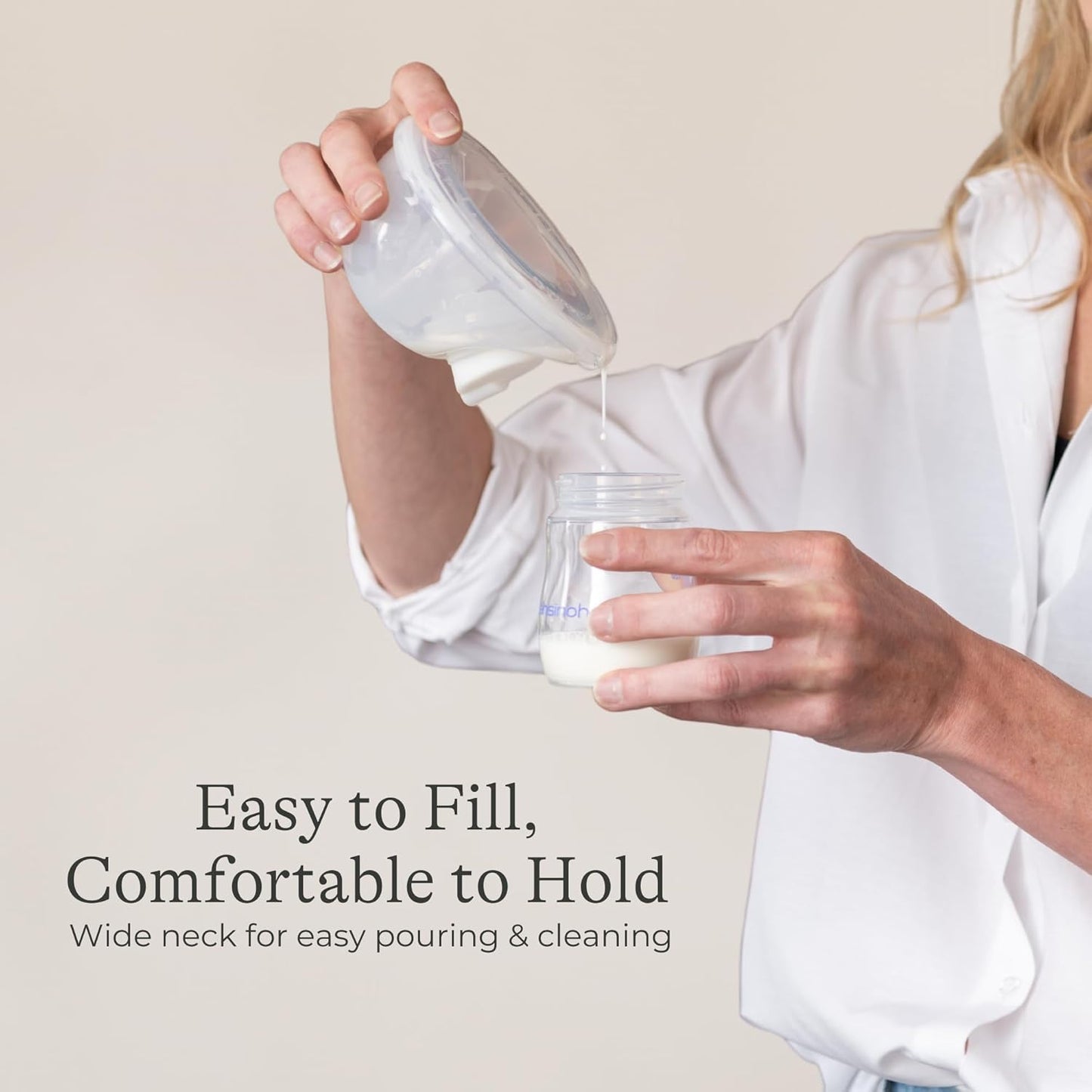 Lansinoh Breastmilk Storage Bottles | 4-Pack 5oz BPA & BPS-Free | Pump-to-Storage Feeding Bottles | Compatible with Lansinoh Breast Pumps and Nipples