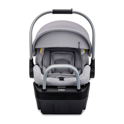 Britax Willow SC Infant Car Seat, Rear Facing Car Seat with Alpine Base, ClickTight Technology, RightSize System, Pindot Stone