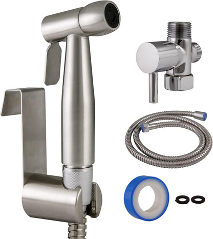 Design House 583906 Modern Single-Function Dual-Mount Hand Held Bidet Sprayer for Bathroom, Matte Black