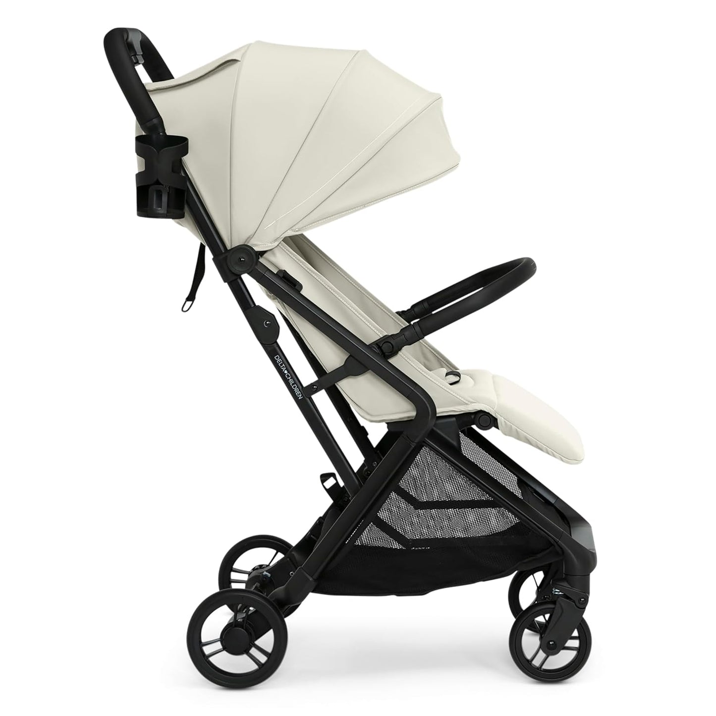 Delta Children Icon Ultra Compact Travel Stroller - Greenguard Gold Certified, Black