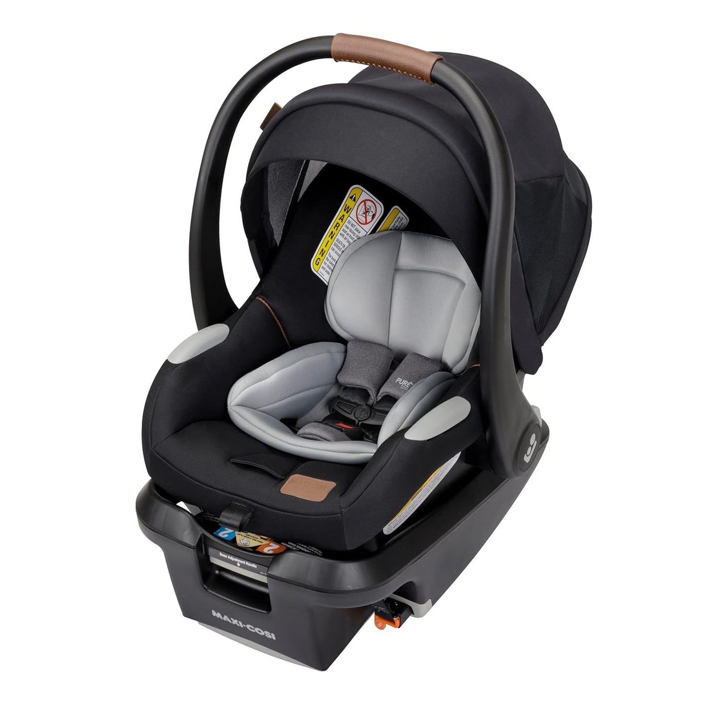 Maxi-Cosi Mico Luxe+ Baby Car Seat: Infant Car Seat with Base and Versatile Baby Carrier Seat Functionality, Essential Green