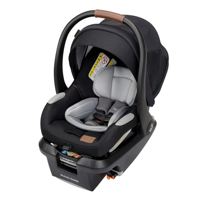Maxi-Cosi Mico Luxe+ Baby Car Seat: Infant Car Seat with Base and Versatile Baby Carrier Seat Functionality, Essential Green