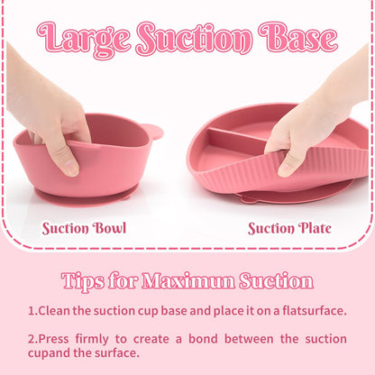 Silicone Baby Feeding Set 21 Pcs, Baby Led Weaning Supplies, Baby Feeding Supplies Set BPA Free, Essentials for Newborn Gift Mixed