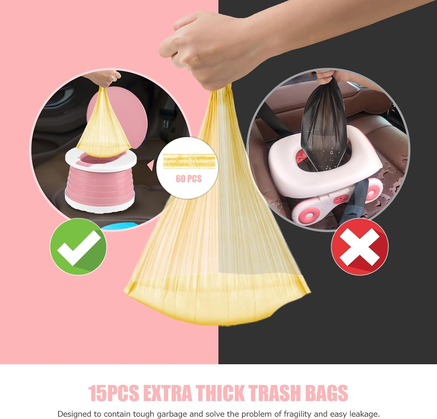 Portable Potty for Toddler Travel Foldable Potty Seat for Toddler Training Toilet for Kids Boys Girls Car On The Go Potty Travel Toilet Chair for Camping Park Indoor/Outdoor