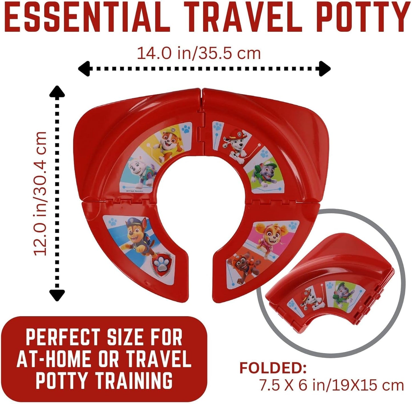 Nickelodeon Baby Shark Folding Potty Seat - Travel Potty Training Seat