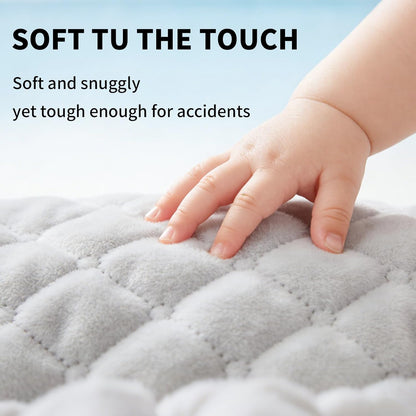 Wonderkin 2-Pack Potty Training Car Seat Protector, Waterproof Car Seat Liner, Non-Slip Leak-Proof Piddle Pads,Washable Cover Fits Car Seats Strollers Bouncers, Ages 6 Months to 4 Years (Grey + Black)