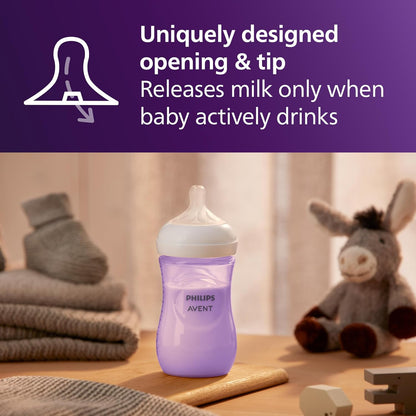 Philips AVENT Natural Baby Bottle with Natural Response Nipple, Teal Baby Gift Set, SCD837/02