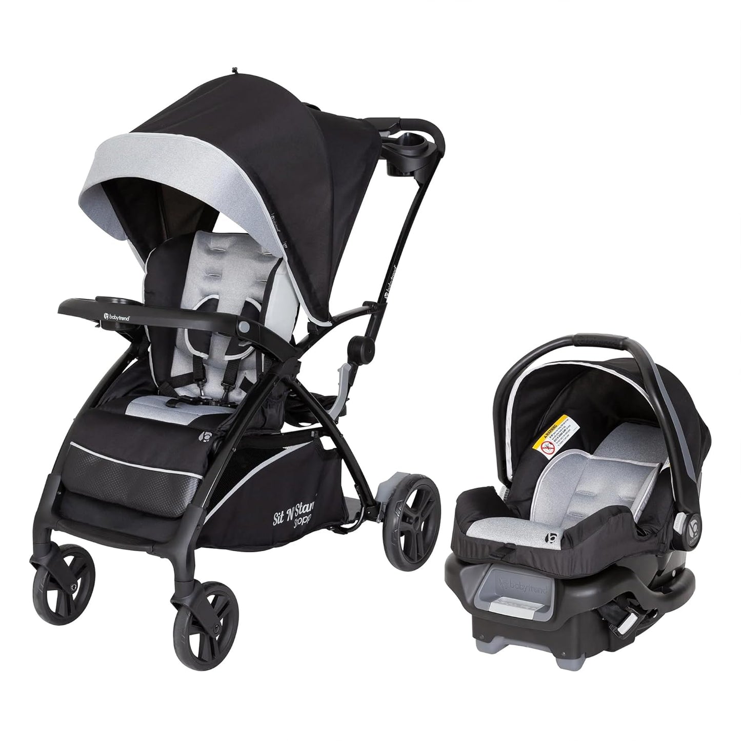 Baby Trend Sit N' Stand® Double 2.0 Stroller, Dash Black