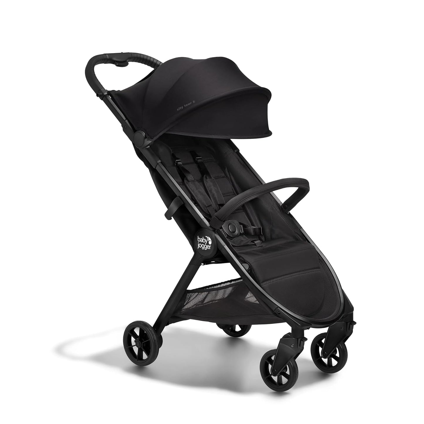 Baby Jogger City Tour 2 Carry-On Approved Travel Stroller, Ultra-Compact Baby Stroller, Lightweight, Easy Fold, Baby Travel Essential, Pitch Black