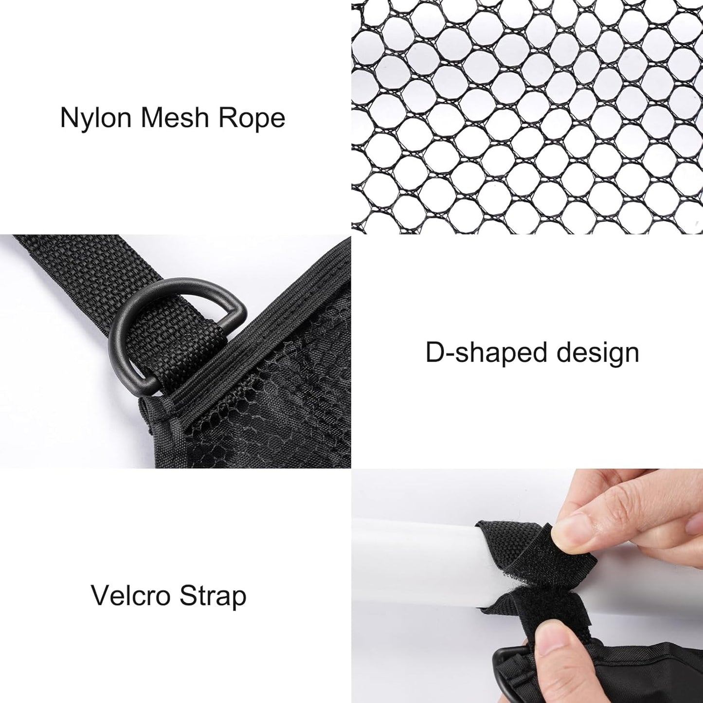 Stroller Side Bag - Bike/Stroller Organizer, Hook & Loop Easy Attach - Mesh Design, Non-Slip Straps, mom Cozy Stroller Organizer, Stroller Accessories, Black (BLACK 2PCS)