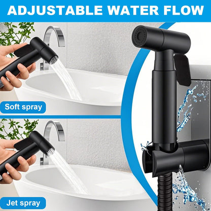 Handheld Bidet Sprayer for Toilet, Adjustable Stainless Steel Bathroom Bidet Sprayer Attachment Set with Hose for Baby Cloth Diaper, Leakproof High Pressure Toilet Muslim Shower Jet