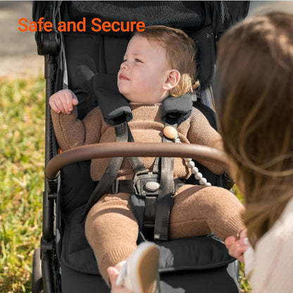 MAMAZING Ultra Air Lightweight Baby Travel Stroller with Carbon Fiber Frame, Compact & Airplane-Friendly, One-Handed Fold, 11.6 lbs, Perfect for Toddlers, Grey