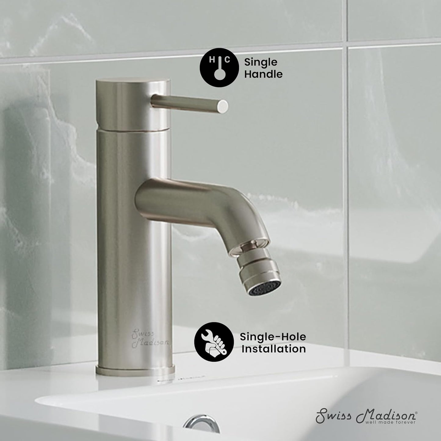 Swiss Madison Well Made Forever SM-DF81C Ivy Bidet Faucet in Chrome