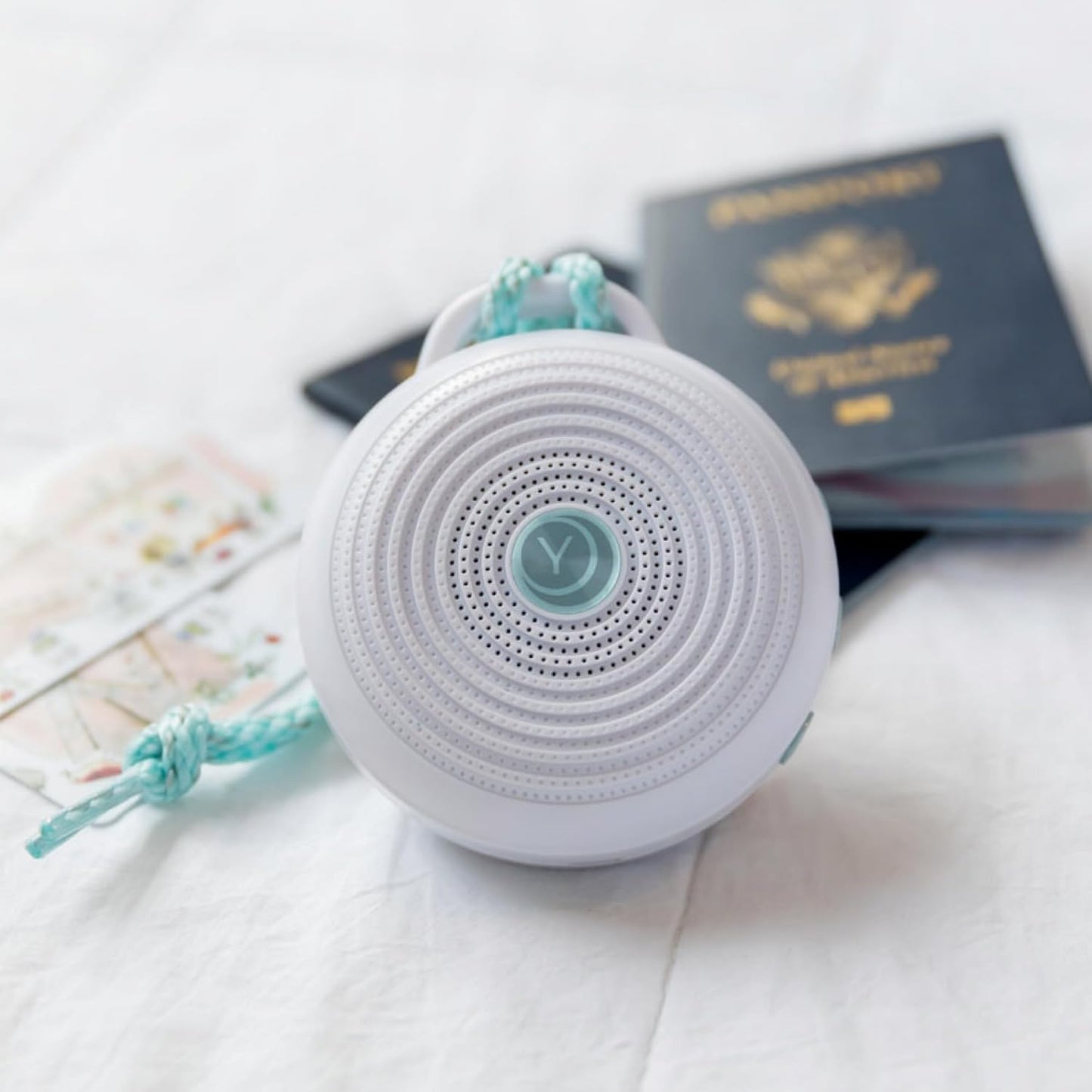 Yogasleep Rohm Portable White Noise Sound Machine, 3 Soothing Natural Sounds with Volume Control, Sleep Therapy For Adults, Kids & Baby, Noise Cancelling for Office Privacy & Meditation, Registry Gift