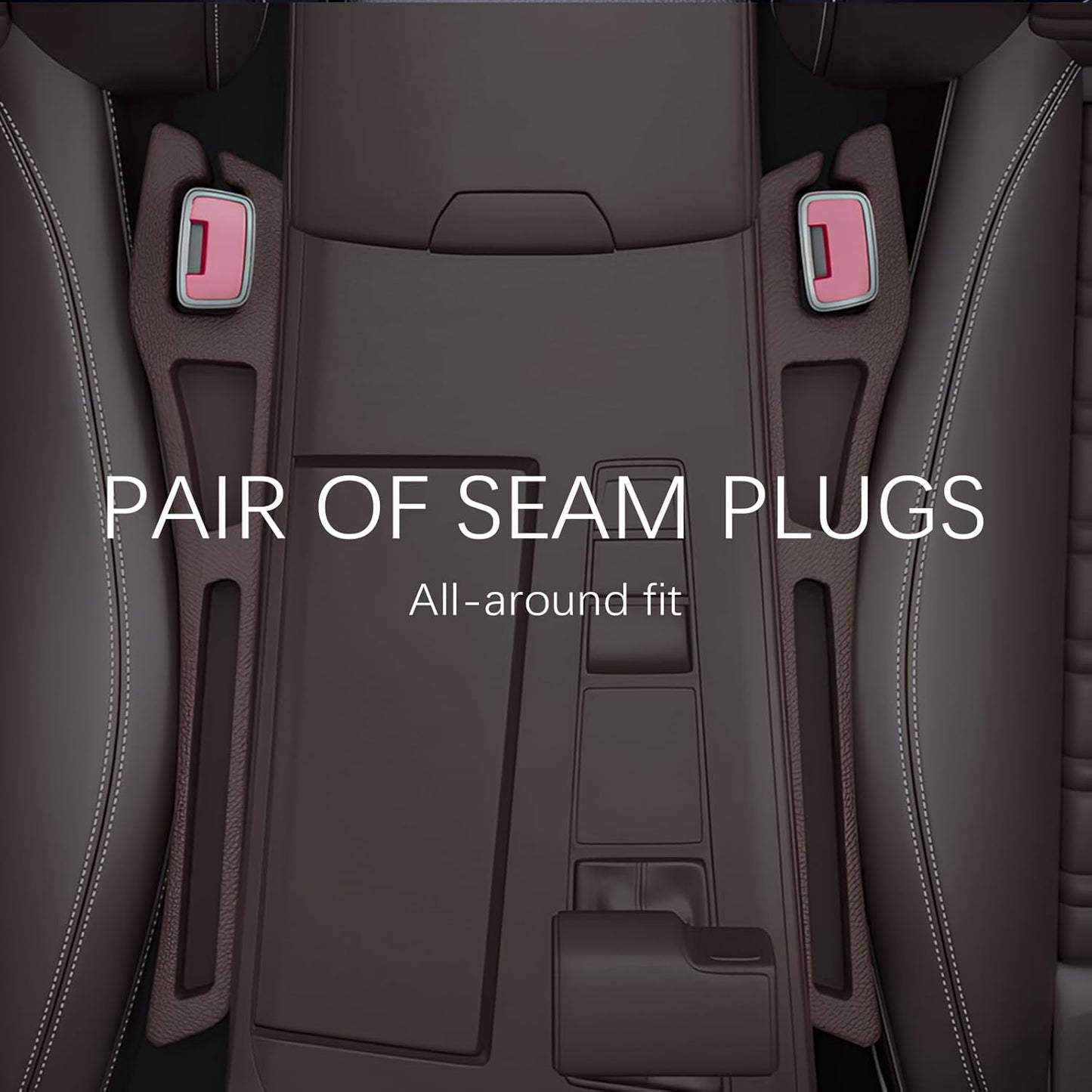 2PCS Car Seat Gap Filler Organizer,2 in 1 Car Gap Filler with Fill and Storage Function for Storing Phones Keys Cards,Universal Multifunctional No Drop Seat Guard for Cars