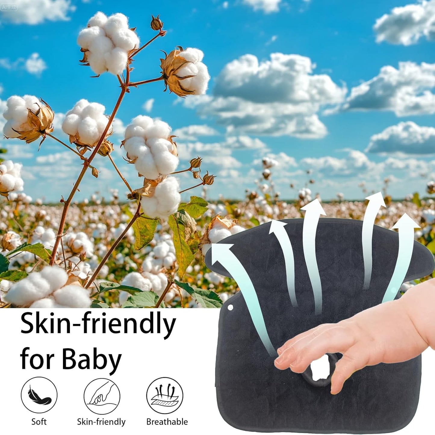 2 Pack Potty Training Car Seat Protector & Bag, Waterproof Piddle Pads for Carseat, High Chair & Stroller, Soft Anti-Slip Liner, Fast Water Absorption Pee Protector for Toddlers, Machine Washable