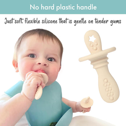 PrimaStella Silicone Petite Pops - Baby Popsicle Mold - BPA Free - Dishwasher Safe - 4 months+ Teether Pops