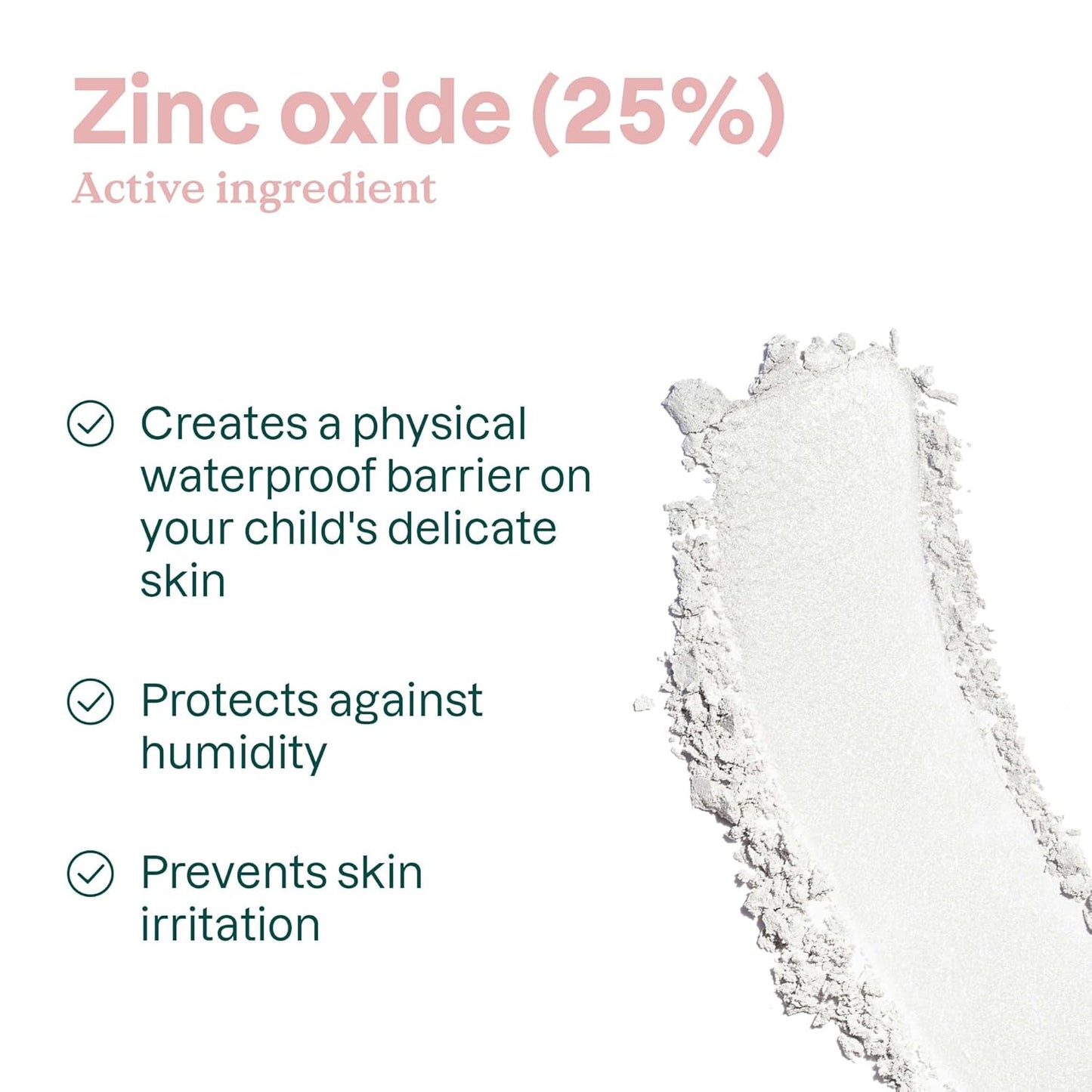 ATTITUDE Diaper Cream with Zinc & Oatmeal for Baby with Sensitive Skin, Plant and Mineral Based, Dermatologically Tested, Vegan, Unscented, 2.6 Oz
