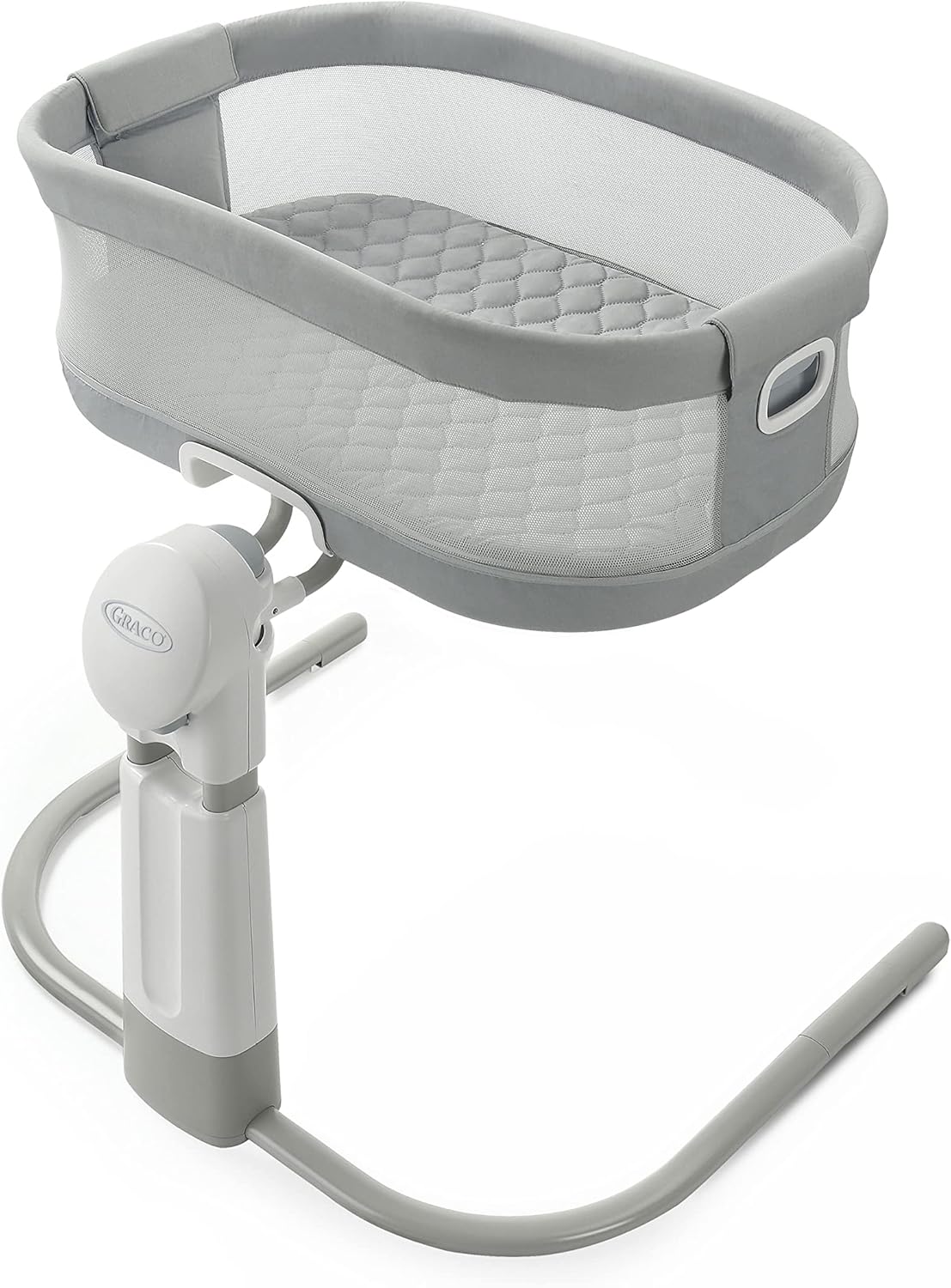 Graco® DreamMore Bedside, Newborn, Travel, Portable Bassinet for Newborn Babies to 6 Months, Willow