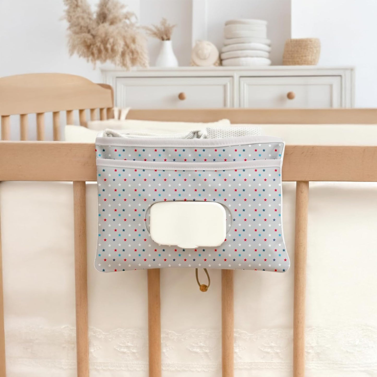 HAMUR Baby Diaper Bag Organizer – Travel-Friendly, Compact & Foldable | Stroller Pouch for Newborn Essentials – Must-Have for Boys & Girls (Leaves)
