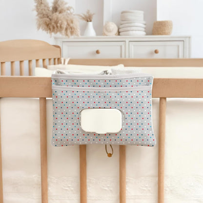HAMUR Baby Diaper Bag Organizer – Travel-Friendly, Compact & Foldable | Stroller Pouch for Newborn Essentials – Must-Have for Boys & Girls (Leaves)