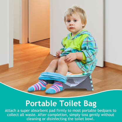 Disposable Portable Potty Liner Bags with Super Absorbent Pads - Universal Fit for Most Potty Training Chairs, Outdoors Travel Baby Toilet Liners Leak-Proof for Home & Travel - 36 Packs