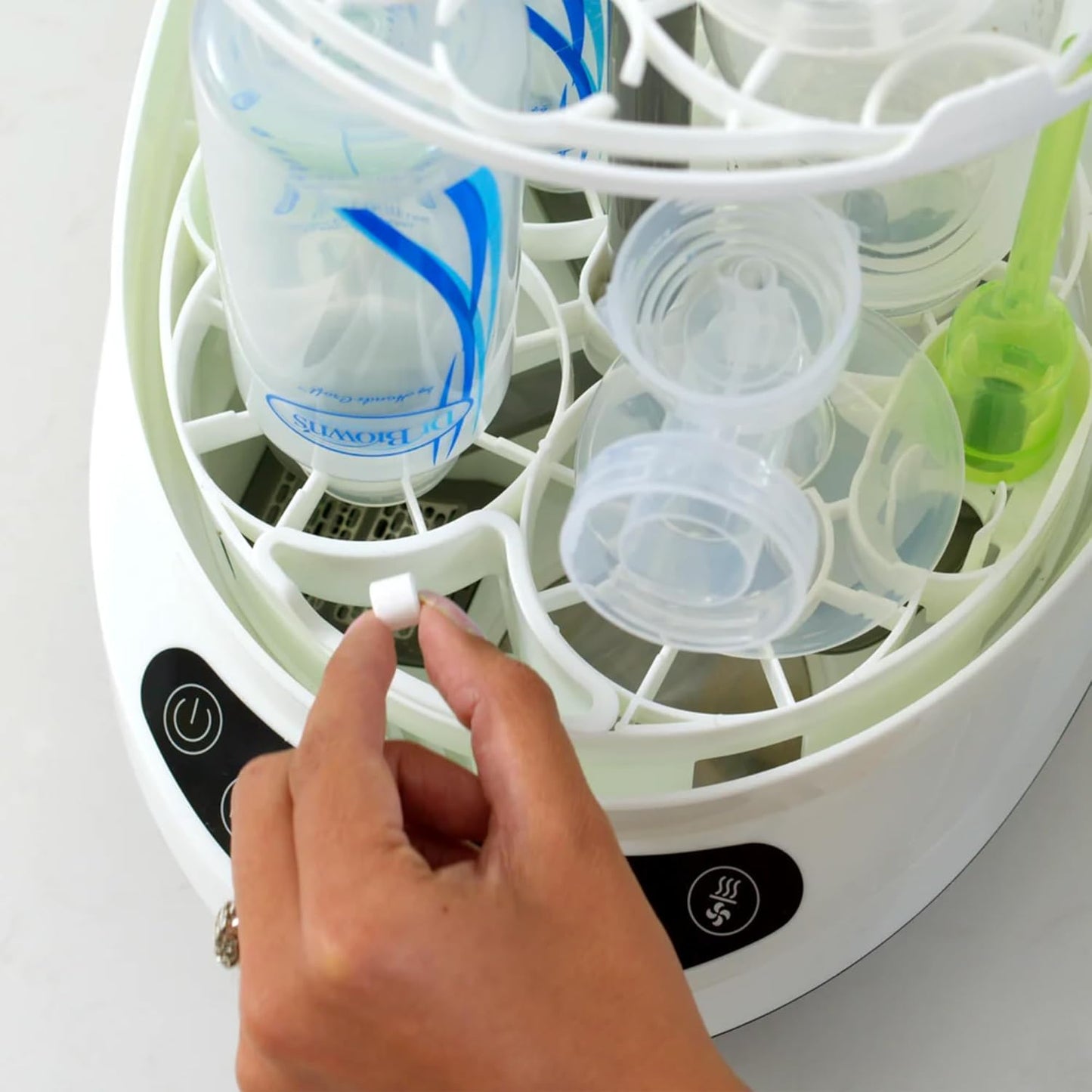 Baby Brezza Baby Bottle Washer Pro - Clinically Proven Better Cleaning - Washer, Sterilizer + Dryer In One Appliance for Essentials like Bottles + Pump Parts – Machine Replaces Brushes + Racks