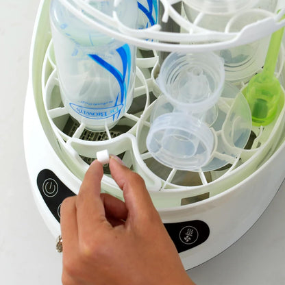 Baby Brezza Baby Bottle Washer Pro - Clinically Proven Better Cleaning - Washer, Sterilizer + Dryer In One Appliance for Essentials like Bottles + Pump Parts – Machine Replaces Brushes + Racks