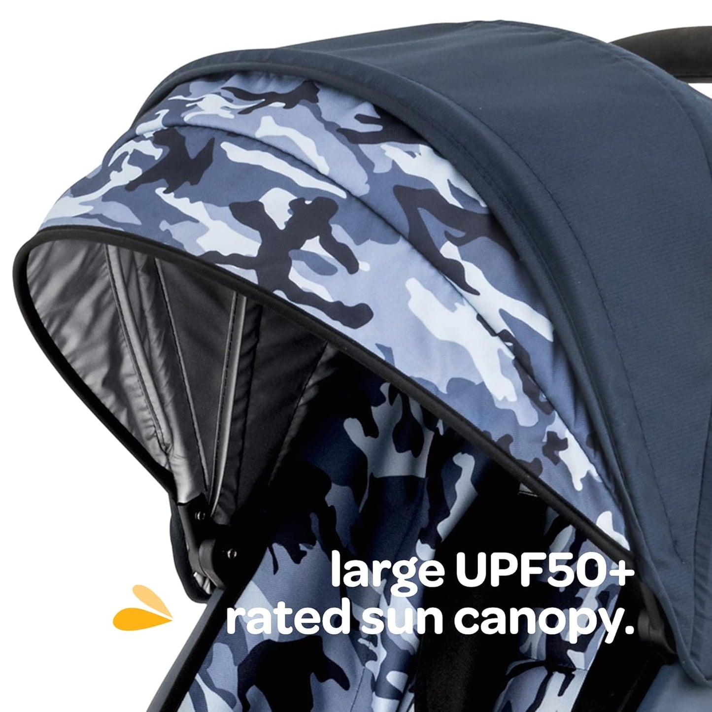 Larktale Chit Chat | Lightweight Compact Stroller for Babies & Toddlers 6 Months & Up | Best Travel Stroller | One-Handed Steering & Easy Fold, Longreef Navy