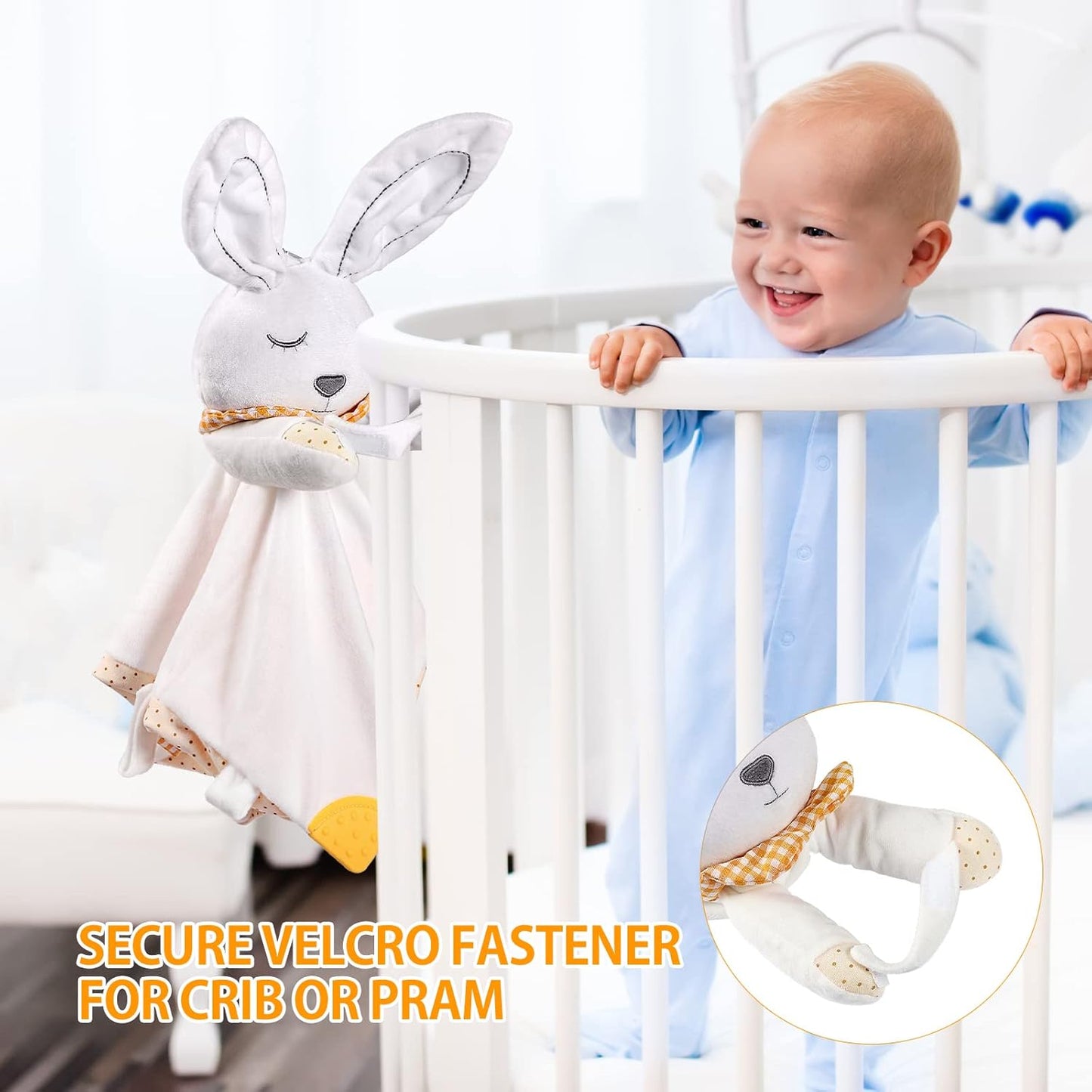 BEREST Unicorn Baby Sleep Soother 4-in-1 Sound Machine with Heartbeat & White Noise|Security Blanket & Pacifier Holder|Soothing Plush Toy for Newborns|Perfect Baby Registry Essential