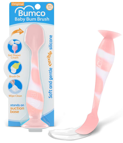 Bumco Diaper Cream Spatula - BPA-Free Diaper Bag Essentials, Soft Butt Spatula Baby, Mom-Invented Butt Paste Spatula, Bumco Diaper Cream Spatula, Flexible Diaper Cream Applicator, Baby Bum Brush