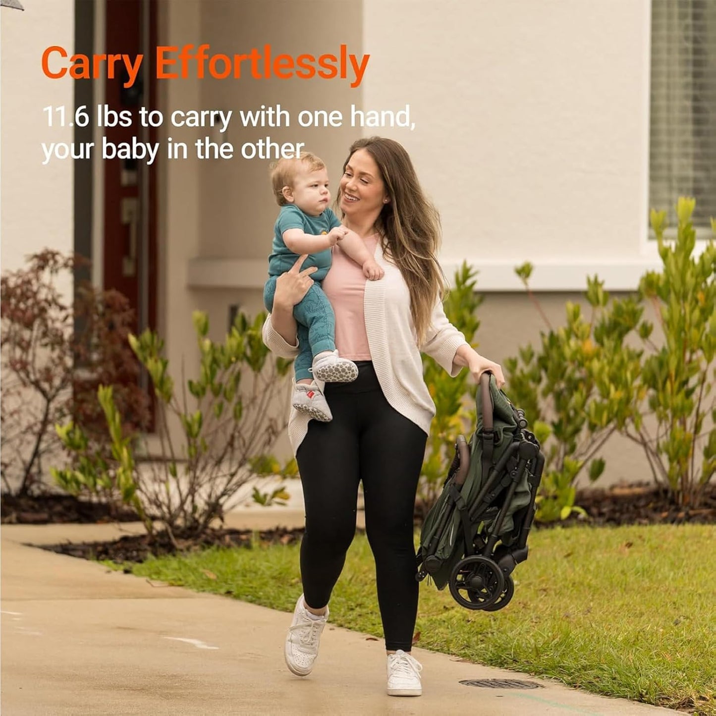 MAMAZING Ultra Air Lightweight Baby Travel Stroller with Carbon Fiber Frame, Compact & Airplane-Friendly, One-Handed Fold, 11.6 lbs, Perfect for Toddlers, Grey