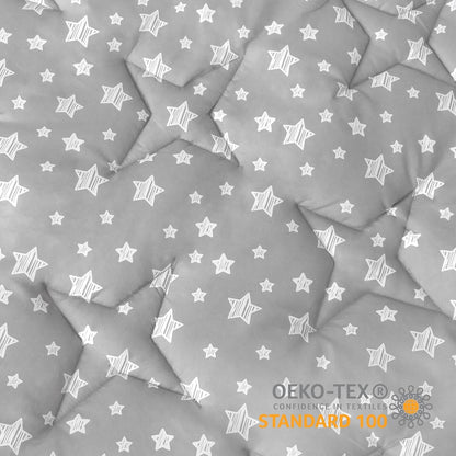 Octagon Playpen Mat Grey, Non Slip 8 Panel Playpen Mattress Mat Fits Regalo Extra Large Play Yard and hiccapop XL 69" Baby Playpen, Grey Star Octagon Playard Pad