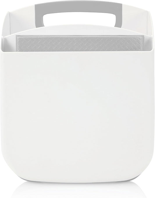 Ubbi Tabletop Diaper Caddy, Diaper Storage, Caddy Organizer, Stores Baby Diapers, Wipes & Baby Accessories, White