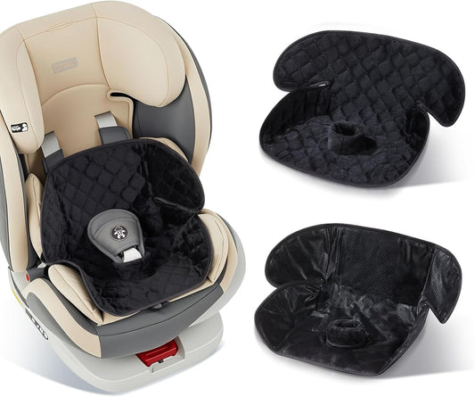 2 Pack Car Potty Training Seat Protector, Waterproof Toddler Car Seat Potty Training Cover, Piddle Pads & Liners for Baby Stroller, Booster & Travel,Non-Slip Pee Protector for Carseat (Grey)