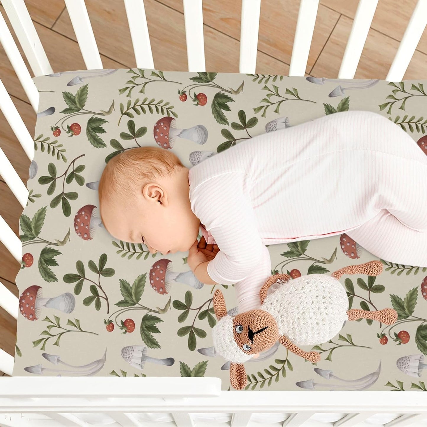 Fitted Crib Sheets Turtle Sea Horse Stretchy Portable Playard Sheets for Baby Toddler, Breathable Soft Mini Crib Mattress 39 x 27 in for Boys and Girls